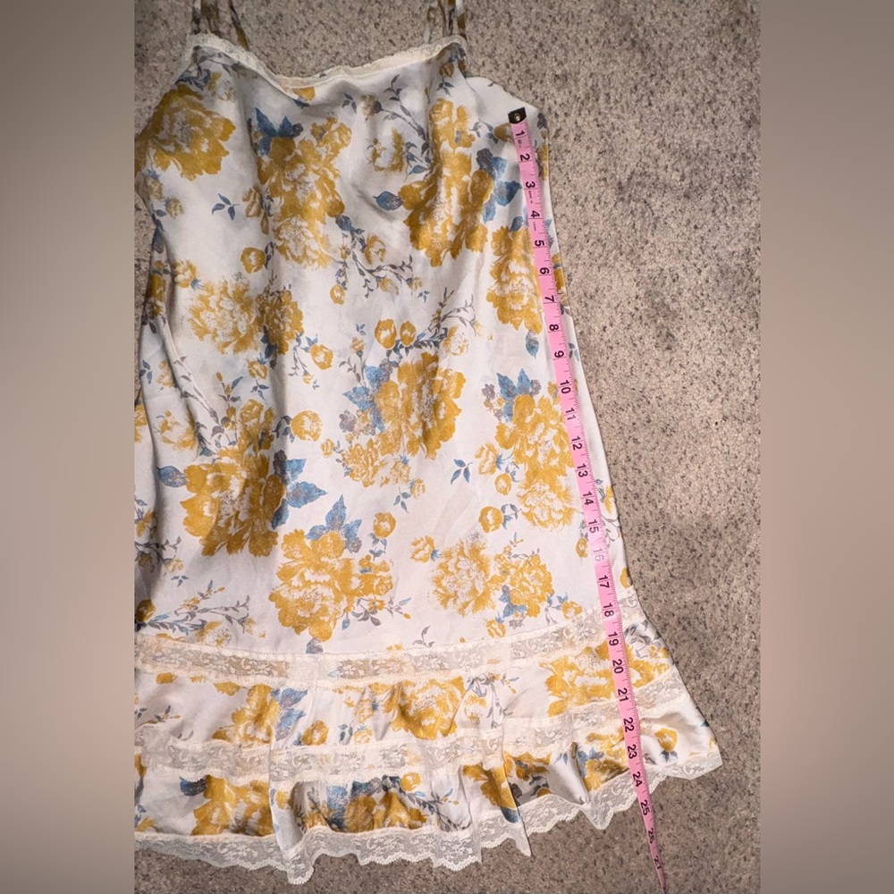 Free People Floral Mini Dress in Yellow and Blue - Picture 3 of 10